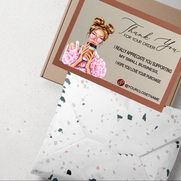 100 poshmark Thank you for your purchase cards - Picture 5 of 16